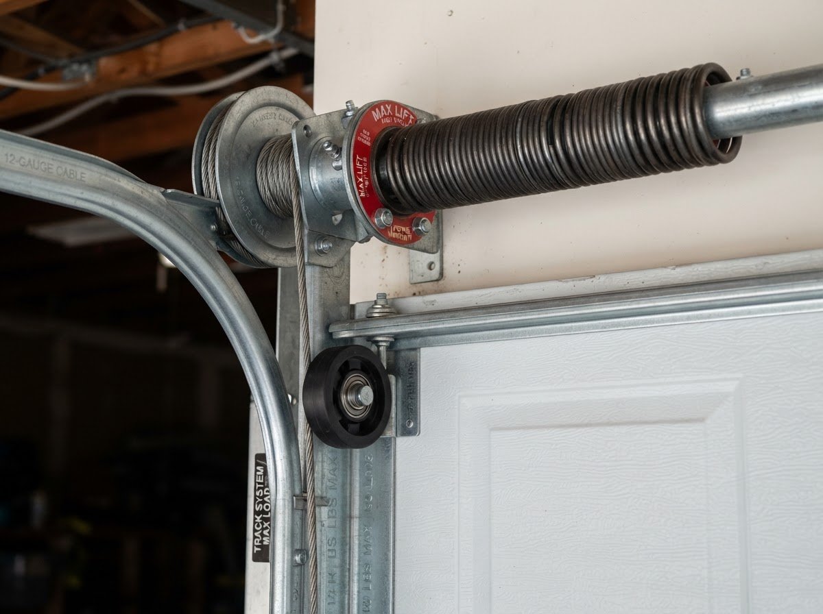 Garage door spring hardware